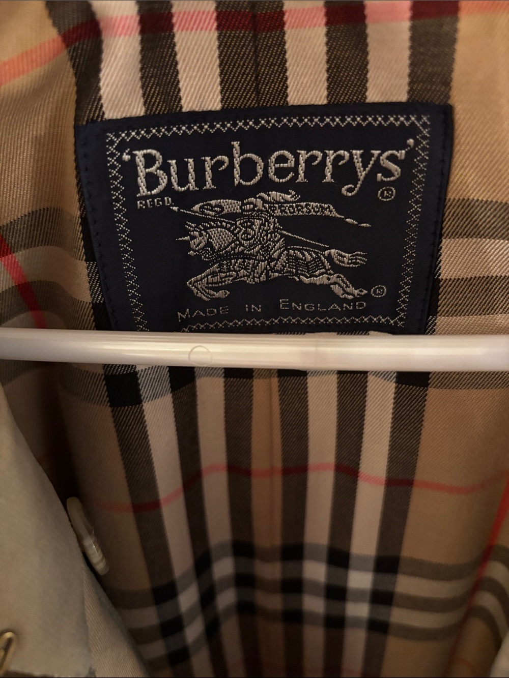 Burberry Khaki/Tan Double-Breasted Trench Coat - Picture 2 of 5